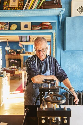 Degast' dans son atelier